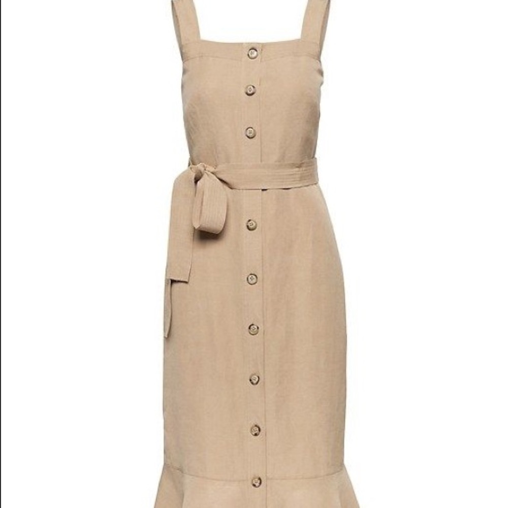 Banana Republic linen blend dress NWT